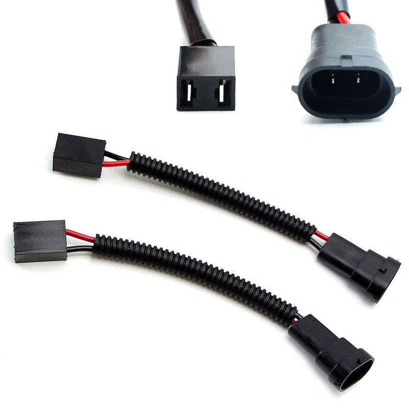 iJDMTOY H11 M to H7 F Adapters Connectors Wires Compatible with Automtive Driving Light RunningDRL Fog Light Retrofit OffRoad Lighting etc