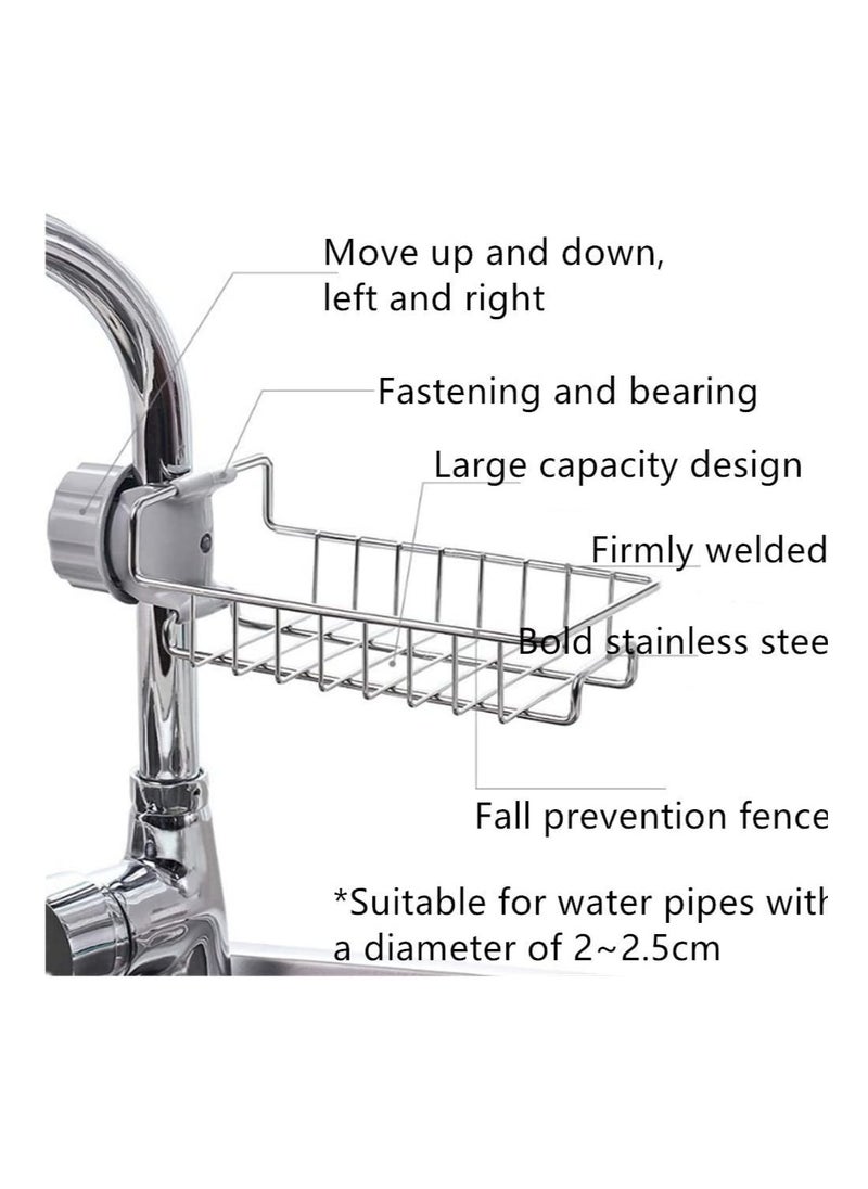 ARTC ARTC Single Layer Sink Faucet Sponge Holder For Kitchen Bathroom Storage  - Image 3
