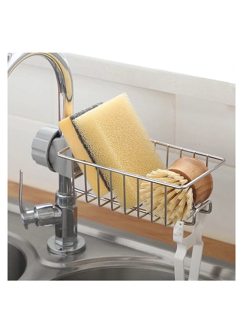 ARTC ARTC Single Layer Sink Faucet Sponge Holder For Kitchen Bathroom Storage  - Image 2