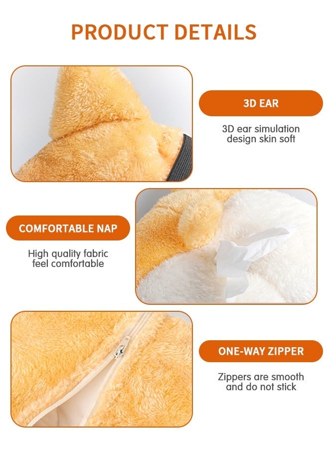 GROIC Cartoon Hanging Car Tissue Holder, Plush Toy style Anime Box Cover Paper Holder，Car Container,Cartoon Animals Storage for car,Car Interior,Auto Supplies - Image 3