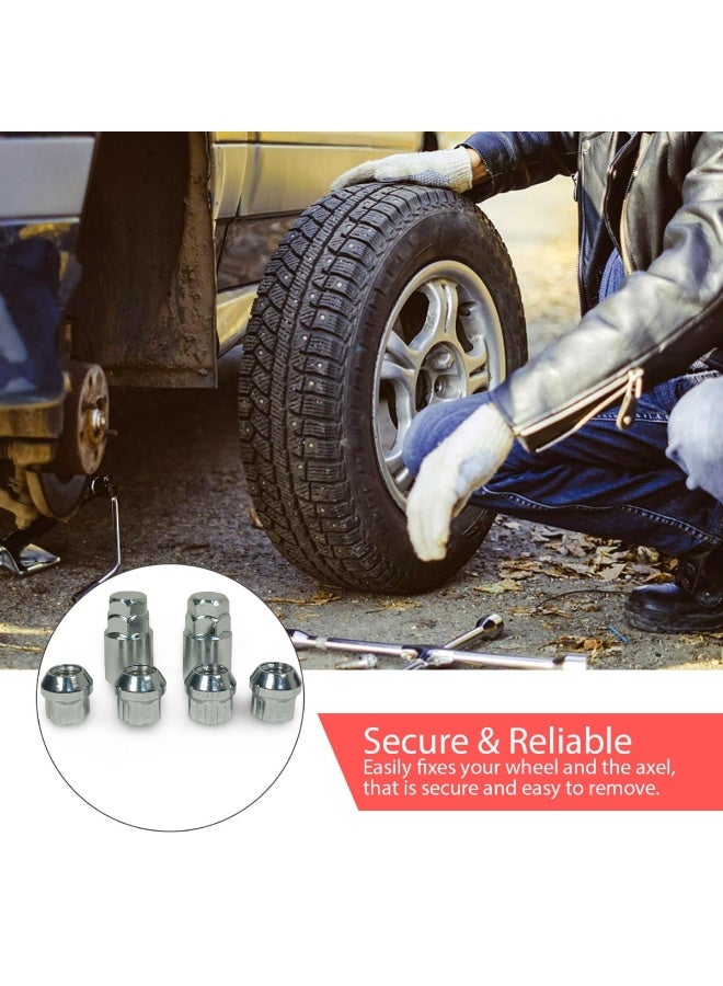 3XR Wheel Lock Set – 12mmx1.50 & 12mmx1.25, Includes 4 Lock Nuts and 2 Tools, Chrome Finish for Secure Tire Installation - 4997 - Image 4