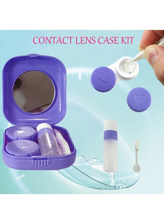 Erewa Paper Pig Erewa 4 Pack Colorful Contact Lens Case Kit with Mirror Durable, Compact, Portable Soak Storage Kit - Image 3
