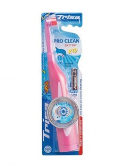 TRISA Teresa Pro Clean Battery Toothbrush Pink 