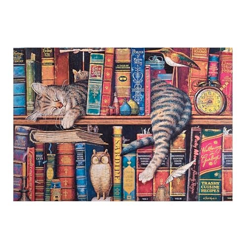 Buffalo Games 500 Piece Wooden Jigsaw Puzzle Charles Wysocki Frederick The Literate Unique Shaped Pieces Giftable Wooden Box Fabric Bag Full Size Poster Ages 14 - Image 5