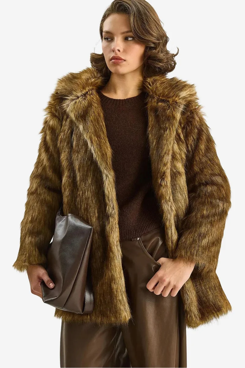 LUCCI Faux Fur Coat