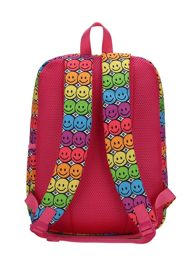 CUBS Smiley Face Print Waterproof Kids 28L Backpack with zip closure Ideal for 6-12 years age group, Compatible with 15" Laptop - Image 3
