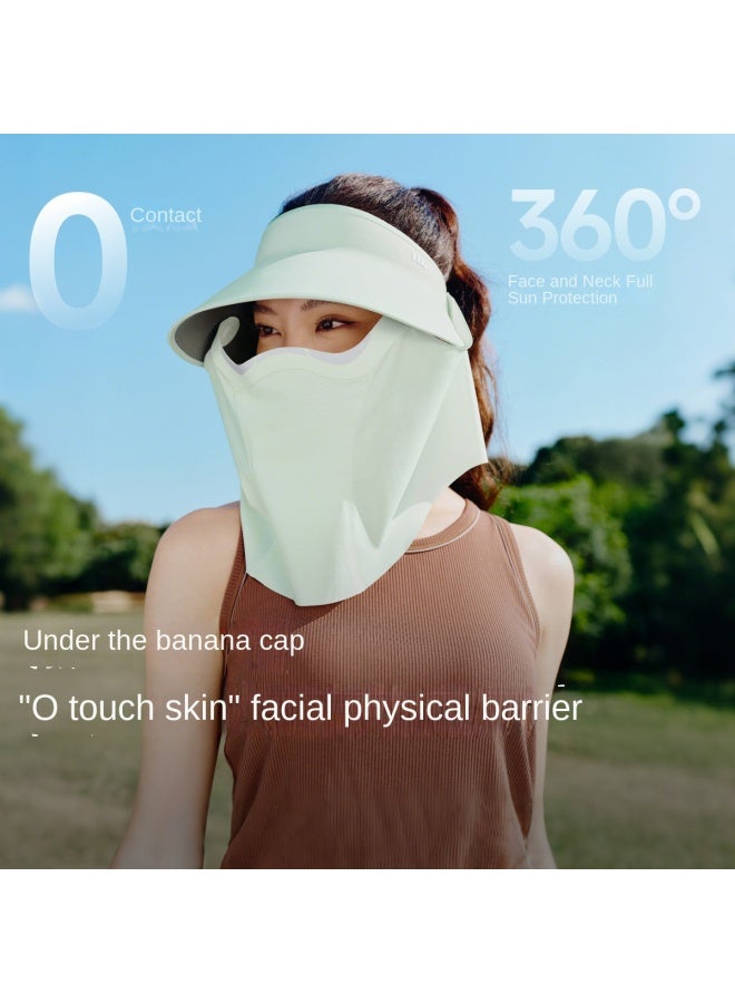 نو 【لا يوجد انتقال للمكياج】 قبعة شمسية نسائية ذات حماية كاملة بقمة مفتوحة مع واقي شمس قابل للفصل مغناطيسي ومنفس لفصلي الربيع والصيف - Image 2