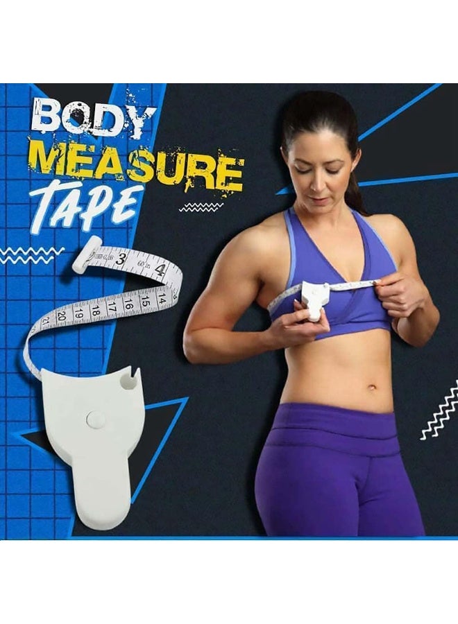 Automatic Telescopic Tape Measure – Self-Tightening Retractable Body Measuring Ruler | Perfect for Accurate Body Measurements, Fitness, Tailoring, and Health Tracking - Image 2