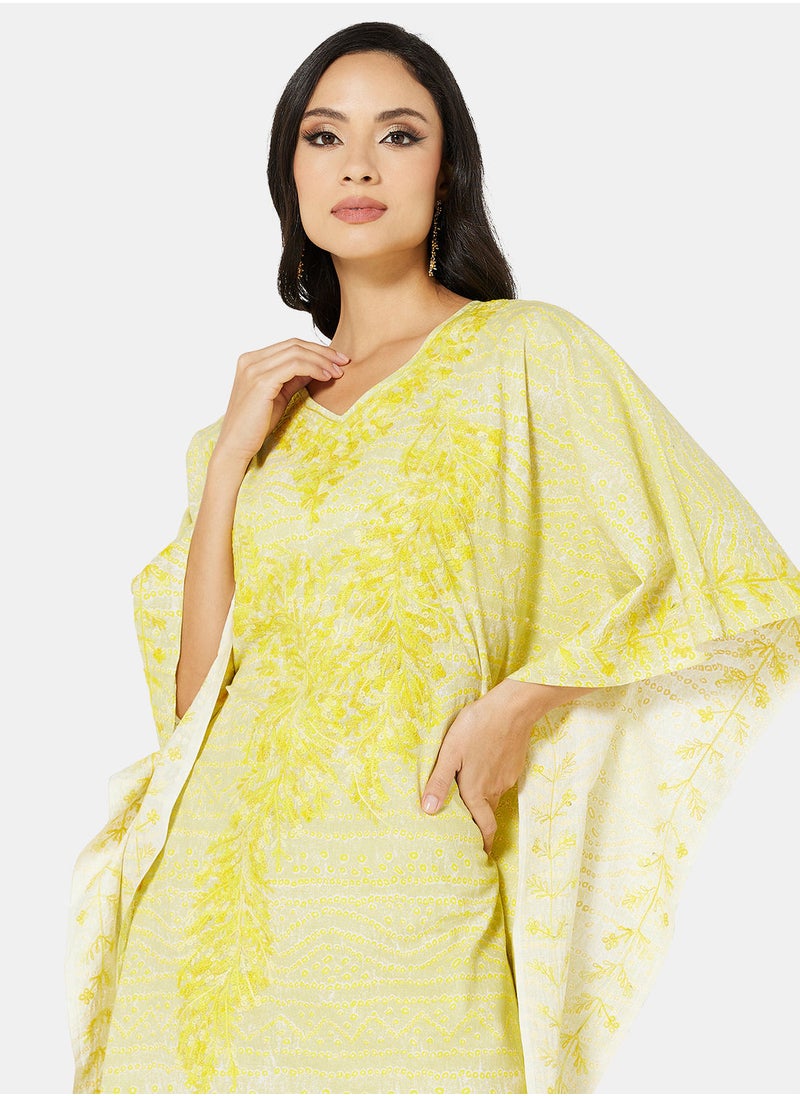 ARABIAN CLOSET EMBROIDERED KAFTAN  - Image 4