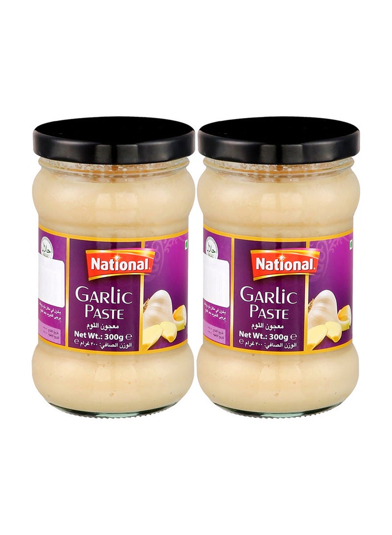 National معجون الثوم الوطني 300 جرام حزمة مزدوجة