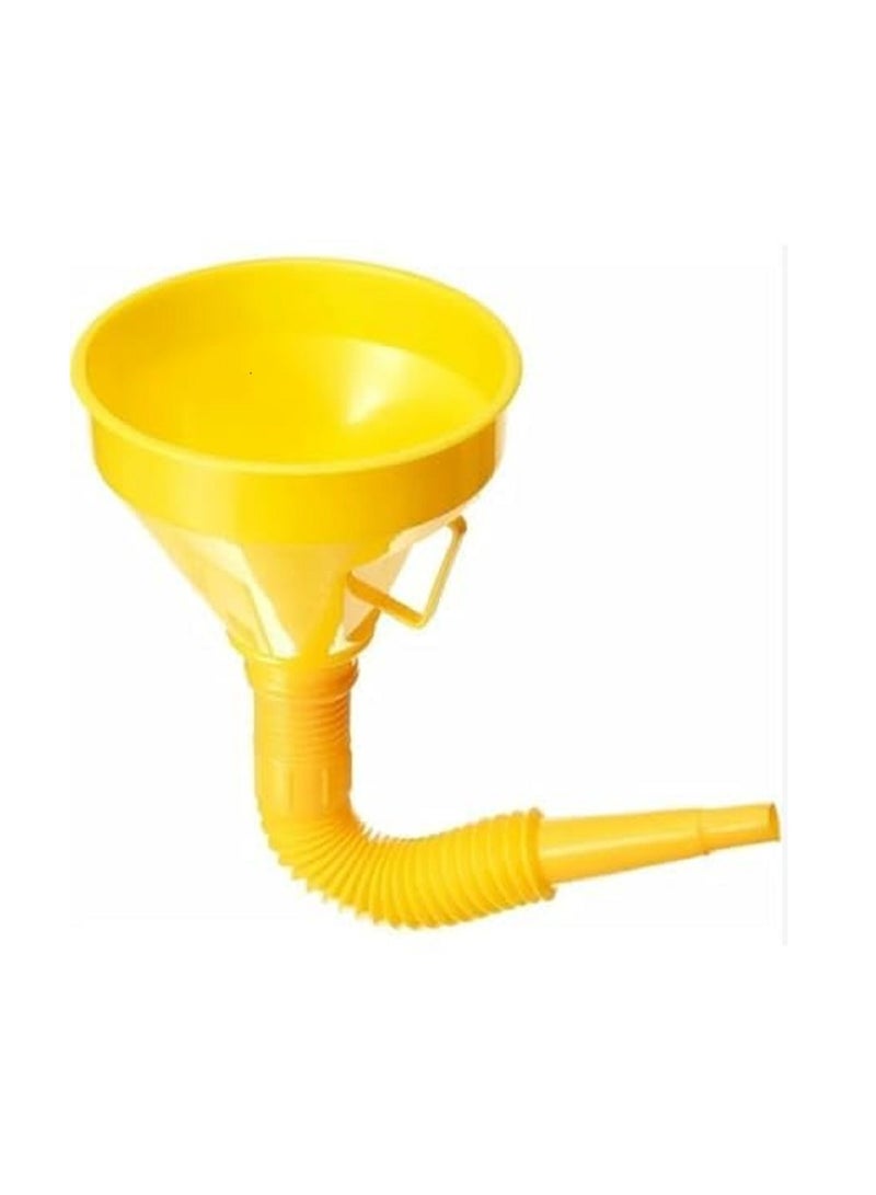 Generic Fuel filling funnel is ideal for cars and motorcycles Multi-use made of durable plastic Wide mouth for safe and smooth filling Large size with built-in filter to prevent impurities from entering  - Image 1