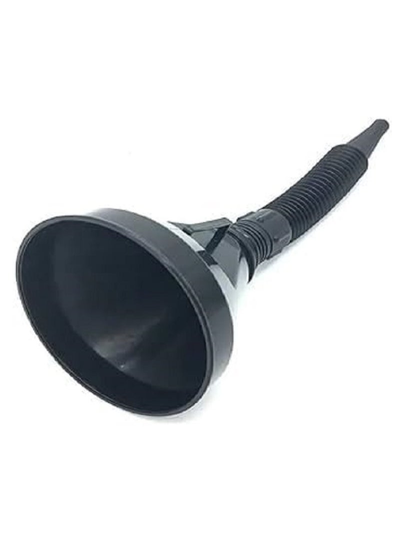 Generic Fuel filling funnel is ideal for cars and motorcycles Multi-use made of durable plastic Wide mouth for safe and smooth filling Large size with built-in filter to prevent impurities from entering  - Image 2