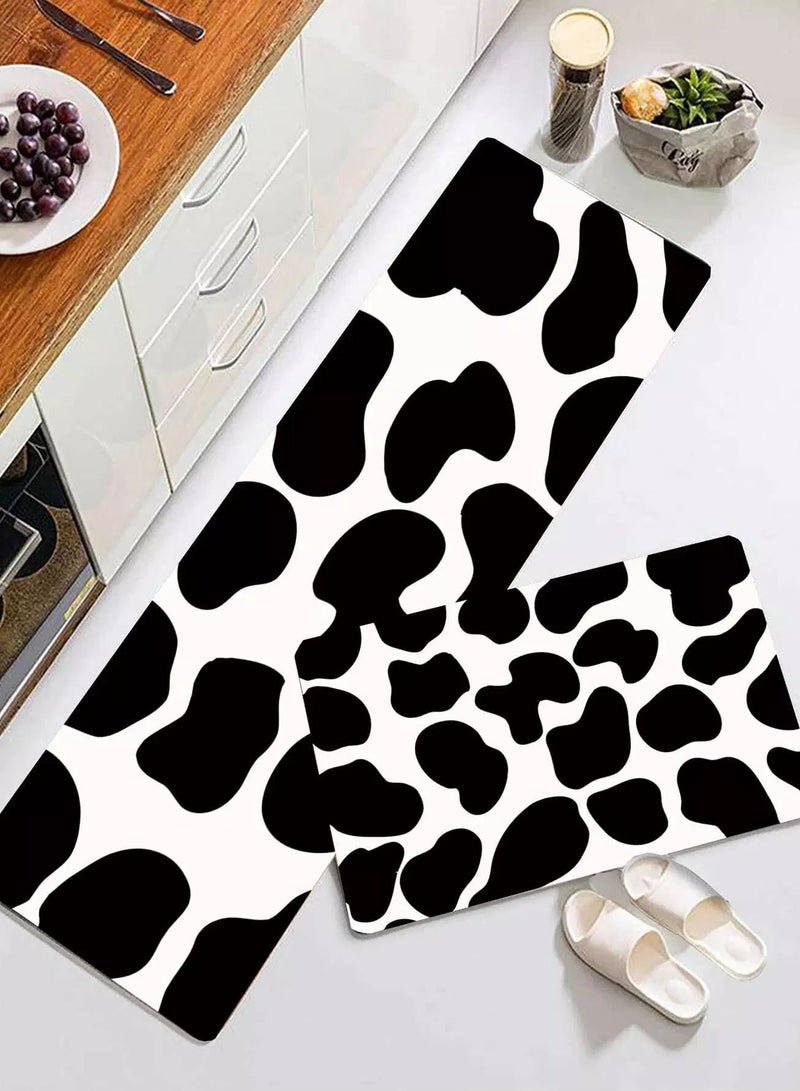 1pc Cow Pattern Floor Mat  - Image 1