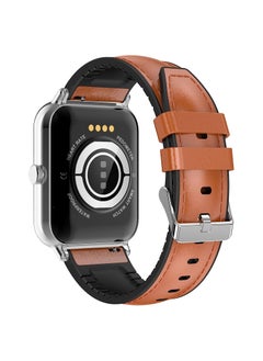 Xcell Xcell G8 Talk Pro Smart watch, Heart Rate/Blood Pressure/Oxygen Level Monitoring, Receive & Make Calls,Water Resistance: IP67, 1 Week Battery Life, Compatibility: IOS/Android-Brown Leather  - Image 5