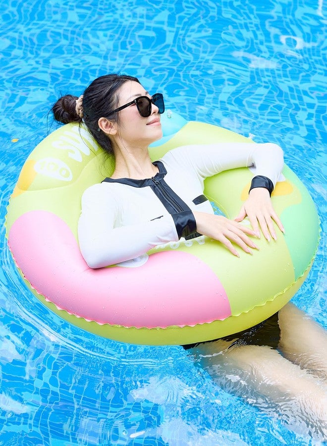 Homava Swim Rings Pool Party Swim Tube for Kids Swimming Learing Ring for Water Safety Tube for Summer Swimming, Beach, Girls and Boys Tube Inflatable Ring (100 Cm,Multicolor) - Image 2