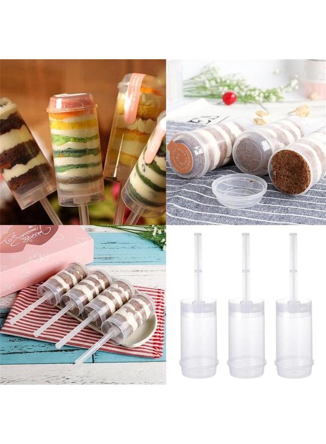 Bluejw Transparent Round Cake Push Cake Push Tube Cake Children's Fun Cake Push Tube Baking Mold - Image 2