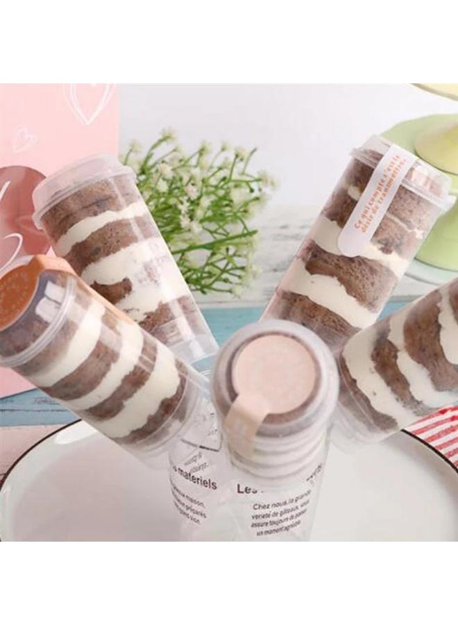 Bluejw Transparent Round Cake Push Cake Push Tube Cake Children's Fun Cake Push Tube Baking Mold - Image 1