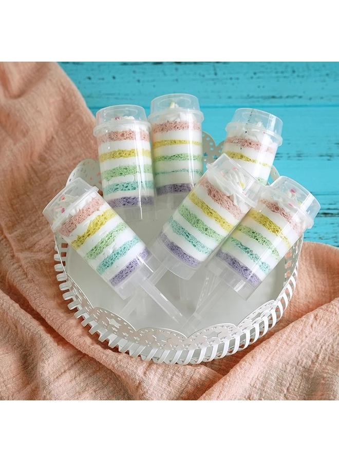 Bluejw Transparent Round Cake Push Cake Push Tube Cake Children's Fun Cake Push Tube Baking Mold - Image 3