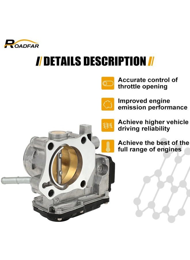 ROADFAR Electric Throttle Body- 16400RAAA61 Fit for Acura for CSX 2.0l 06-11, for Honda for Accord 2.4l 06 07, for Honda for Civic 2.0l 06-11, for Honda for CR-V 2.4l 07-09 - Image 3
