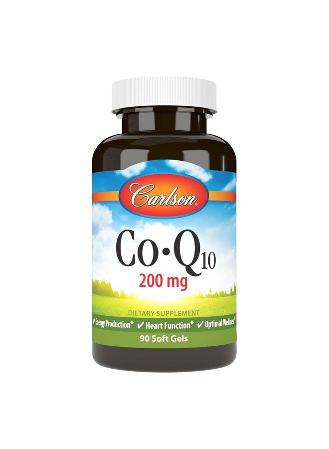 Carlson CO-Q10 200mg, 90 Softgels - Image 1