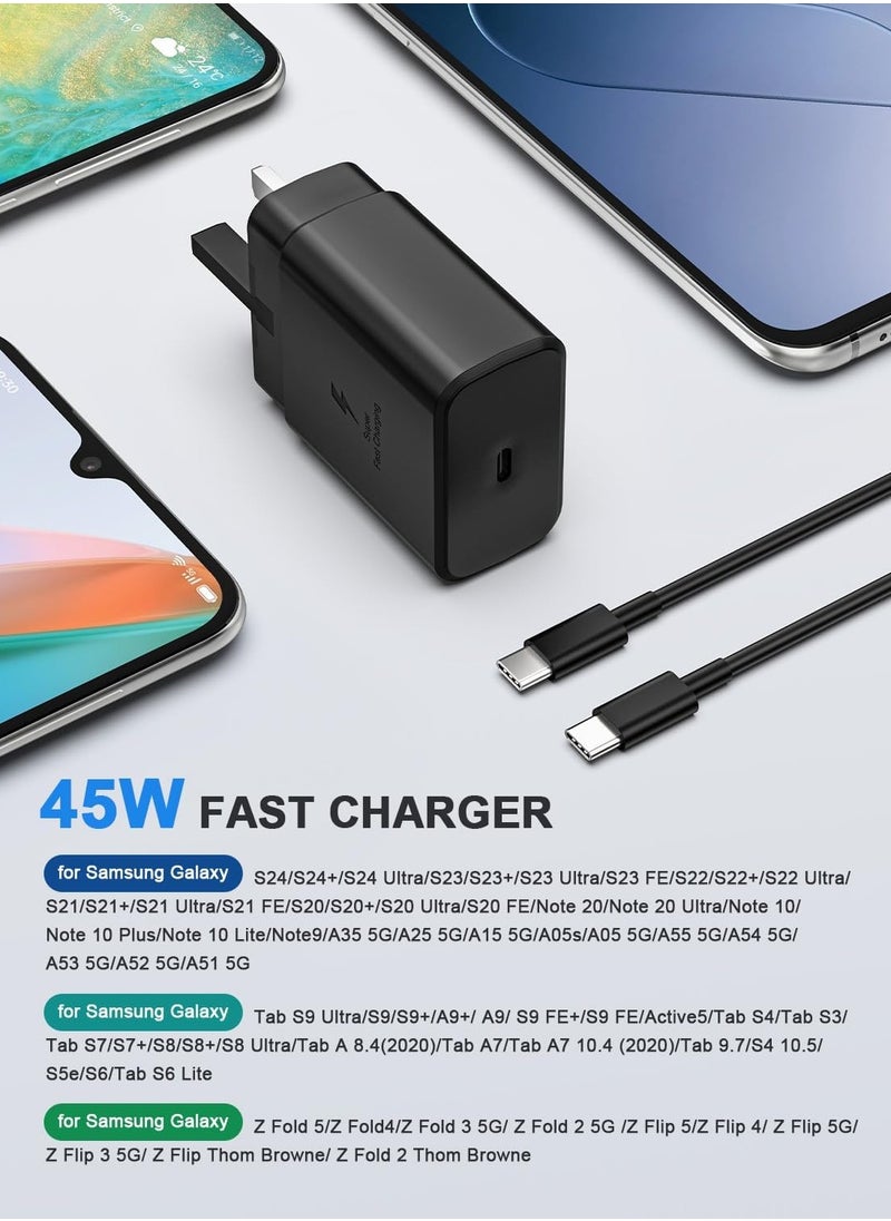 Mic-O-Mic 45W USB C Super Fast Charging Charger - Compatible with S24 S23 S22 S21 S20 Ultra, S24+ S23+ S22+ S21+, A53, A15, A 55, A54 - Type C Power Adapter,  - Image 5