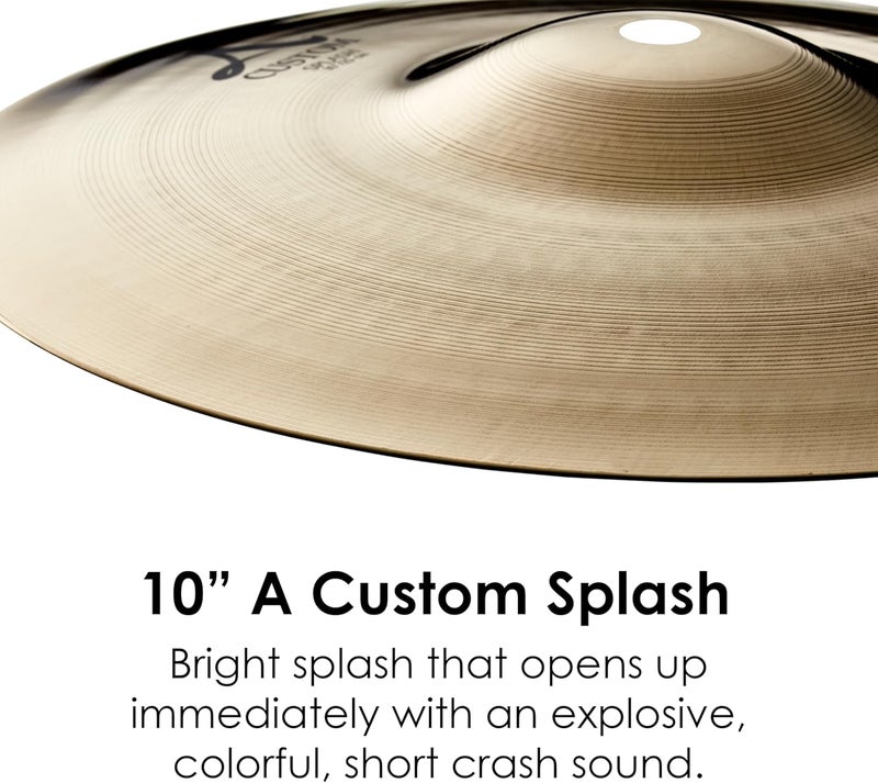 Zildjian A Custom Series 10" Splash Cymbal - Image 3