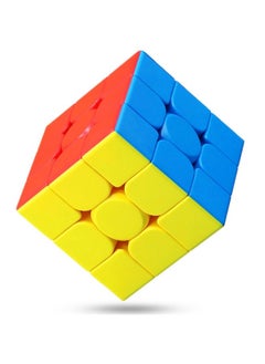 Speed Cube 3X3X3 - Moyu Meilong 3C, Stickerless Magic Cube 3X3, Fast Smooth Turning Vivid Colour 3D Puzzle Brain Toy Travel Games, Turns Quicker Than Original