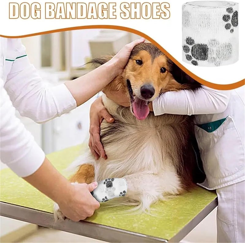 5PCS Self-Adhesive Elastic Bandage Wrap for Pets - Cohesive Tape for Dogs, Cats, and Horses - Perfect for Wound Care(Green) - Image 2