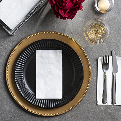 GUSTO [300 Count - 7 ½” x 4 ¼” Folded] Paper Dinner Napkins - Disposable 2-Ply White Party Napkins (15” x 17” Unfolded) - Formerly Comfy Package - Image 4