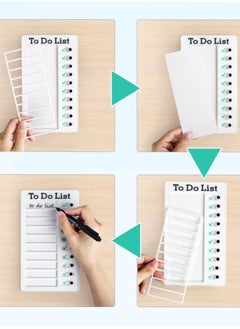 Generic Chore Chart for Kids, 2 Pack Reusable Sliding Chore Chart Visual Schedule Detachable  Memo Checklist Plan Board - My Chores and to Do List Board Equipped with 10 Additional Blank Cards  - Image 4