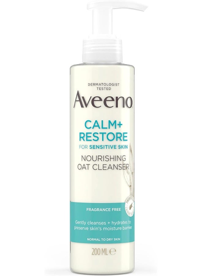 Aveeno Face Calm+Restore Nourishing Oat Cleanser - Image 1