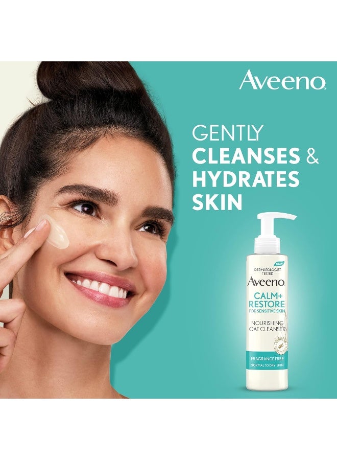 Aveeno Face Calm+Restore Nourishing Oat Cleanser - Image 2