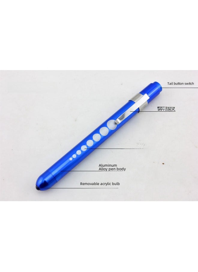 Generic Aluminum Alloy Led Penlight Medical Use Handheld Torch Yellow White Light Doctor's Pen Light Dual-color Pen Type Handheld Torch-Color:Red  - Image 5