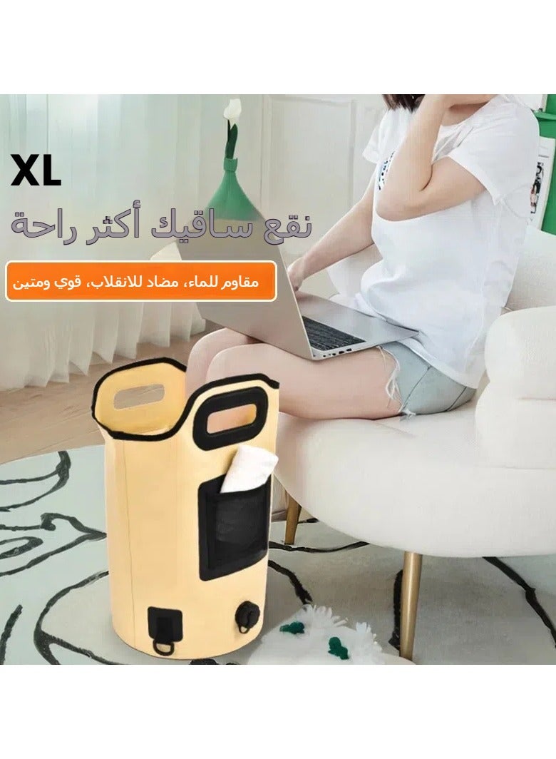 general Travel folding foot soaking bucket Household calf multi-functional portable foot soaking bag Height insulation foot washing bucket 20L - Image 4