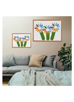 SYOSI Glass Mosaic Tiles, 100 Pieces Mixed Color Petal Mosaic Glass Pieces Tiles, Hand-Cut Stained Flower Leaves Tiles Glass Pieces for DIY Crafts, Plates, Picture Frames, Crafts Home Decoration Walls  - Image 4