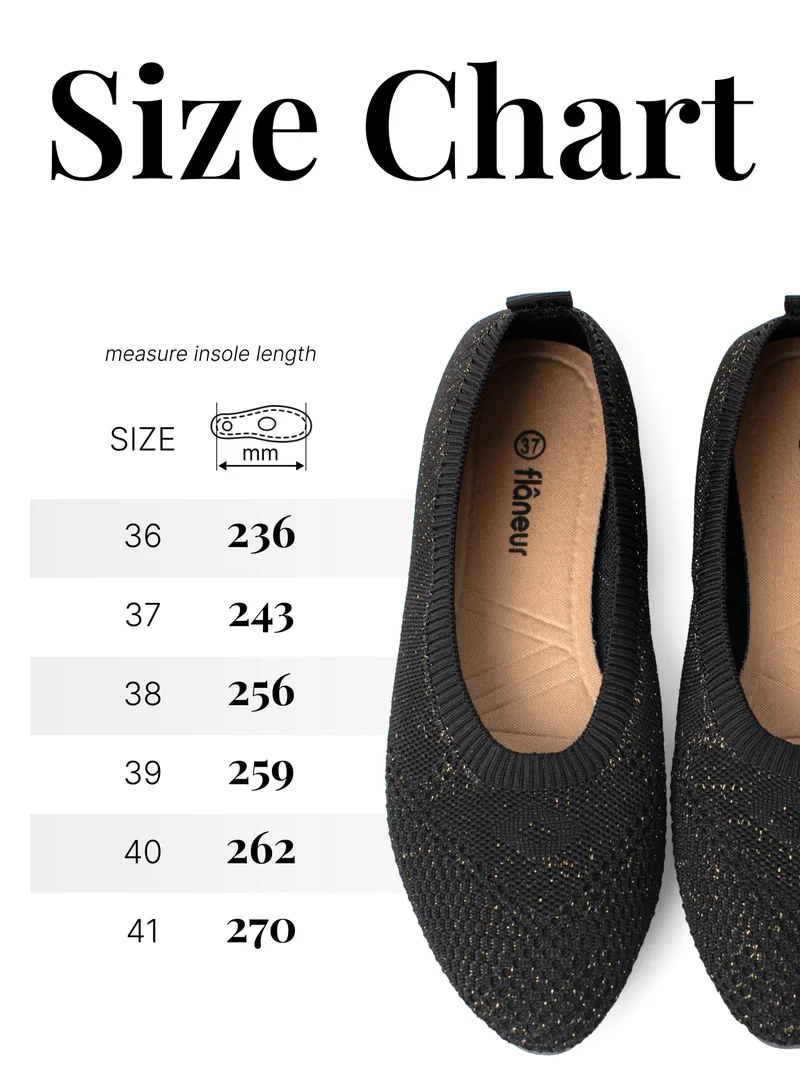 flâneur Flaneur Womens Shoes Flats - Round Toe Ballet Shoes for Women, Walking Casual Shoes, Comfort Grey Womens Flats, Breathable Ladies Shoes, Stylish & Lightweight Footwear for Women
