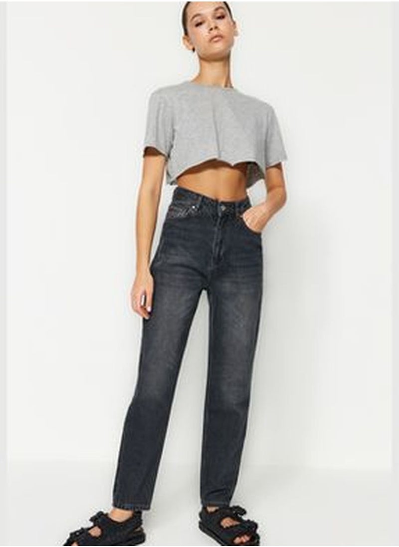trendyol Black High Waist Mom Jeans  - Image 3