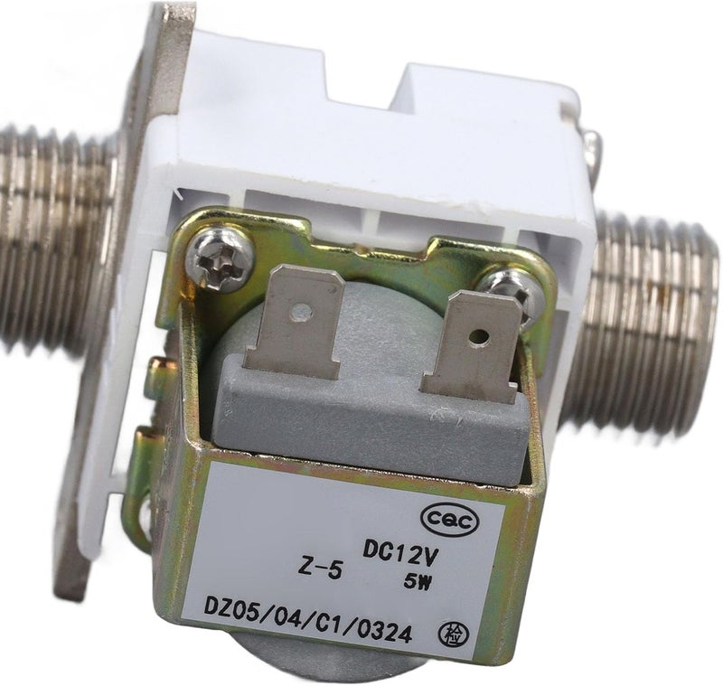G1 / 2 Cold Water Inlet Valve, Left Fixed Pressured Solenoid Valve 12V, Copper Material - Backflow Prevention, Detachable Filter, Ideal for Heaters and Washers - Image 3