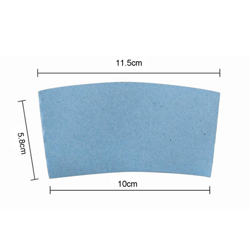 EchoDone 8 oz Disposable Coffee Cup Sleeves for Hot Drinks Paper Corrugated Cup Jackets 200 Count Color Blue Fit 80mm diameter Cup 270ml or 330ml - Image 1