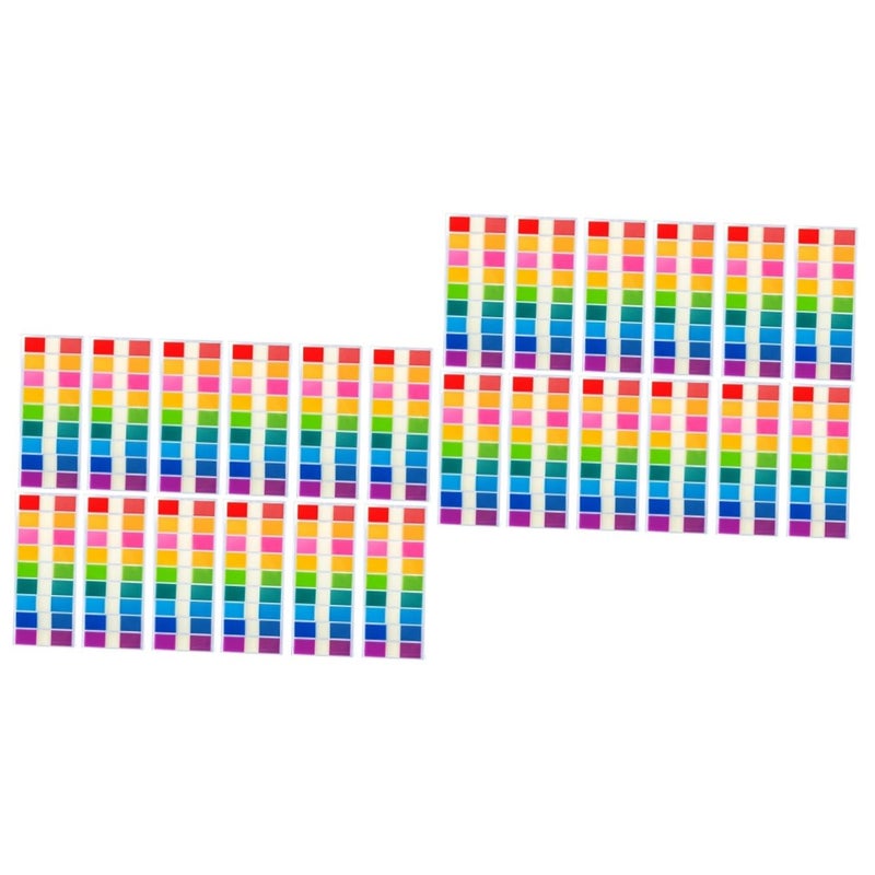 Translucent Sticky Tabs Page Markers Index Dividers 1800 Pcs 2 Sets Yellow - Image 2