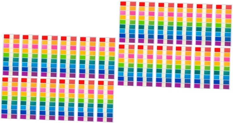 Translucent Sticky Tabs Page Markers Index Dividers 1800 Pcs 2 Sets Yellow - Image 1