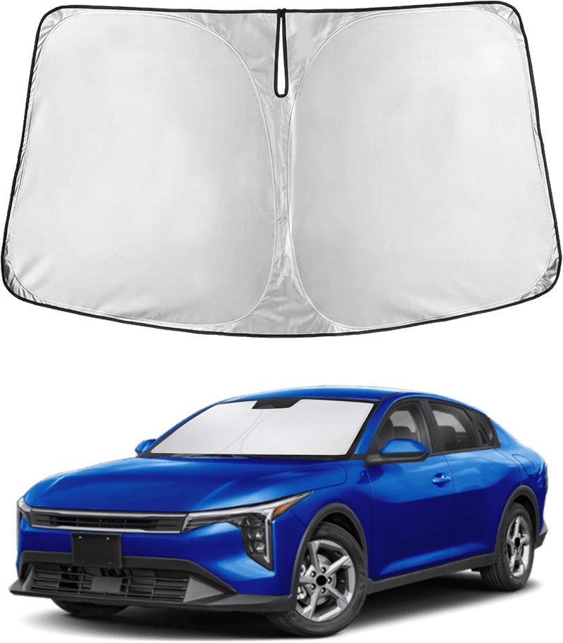 Windshield Sunshade for Kia K4 (2025–2026) - Custom Fit Front Window Sun Shade - Image 1