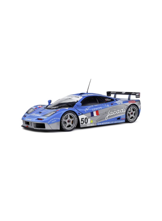 Solido McLaren F1 GTR Short Tail Blue #50 Giroux/Grouillard/Deletraz 24H Le Mans 1995 Diecast Model Car, 1:18 Scale, Opening Front Doors, Steerable Wheels, Collector Display Model - Image 5