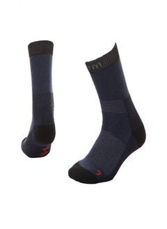 XTM XTM by ADVENTURE HQ Tasman II Sock - Non-slip Comfort Band | Compression Zones For a Great Fit | 40% Australian Merino 40% Acrylic 15% Polyester 5% Elastane 