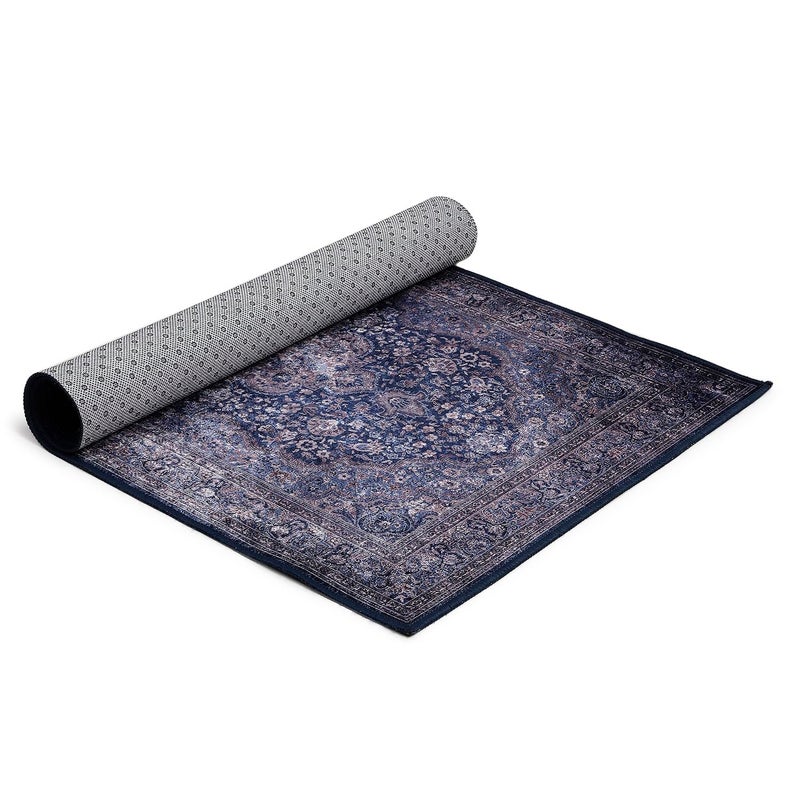 Status Contract Rugs for Living Room | (3ft x 5ft) (Print) Carpet for Living Room Decor | Anti Skid Backing Home Essentials | Boho Rugs for Living Room, ice Velvet, Multicolor, Rectangular - Image 4