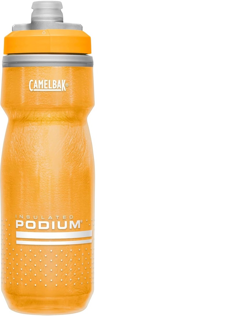CAMELBAK CamelBak Podium Chill Insulated Bike Water Bottle - Easy Squeeze Bottle - Fits Most Bike Cages - 21oz, Orange  - Image 1