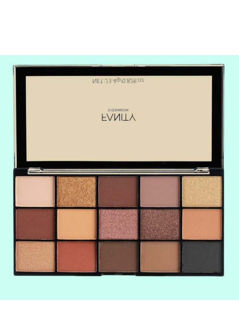 FANITY Eyeshadow palette consisting of 15 multicolored colors - Image 1