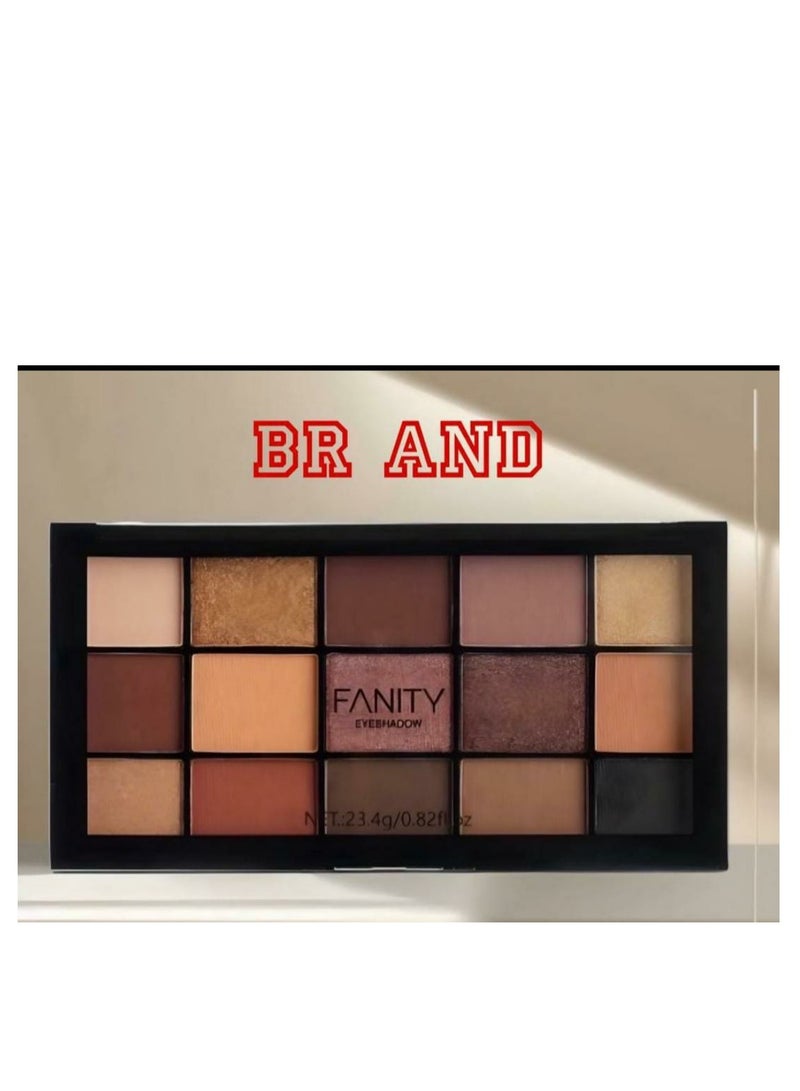 FANITY Eyeshadow palette consisting of 15 multicolored colors - Image 2