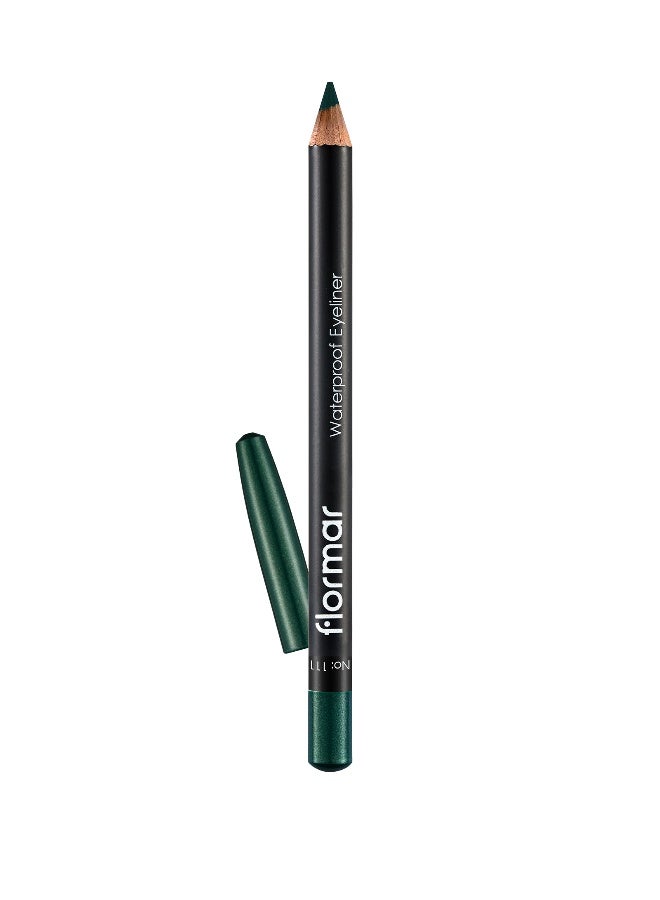 flormar Waterproof Eyeliner Pencil - 111 Intensive Jade - Image 1