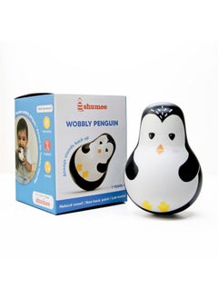 Wooden Wobbly Roly Poly Toy- Penguin (1 Years+) | Multicolor | 100% Natural | Non-Toxic | Child Safe Paints | No Plastic | No Batteries | Sensory Toy - pzsku/Z12E282A43812EBE3EA83Z/45/_/1735817627/c357aa9f-cdb4-4c5f-894e-076690a8f02b